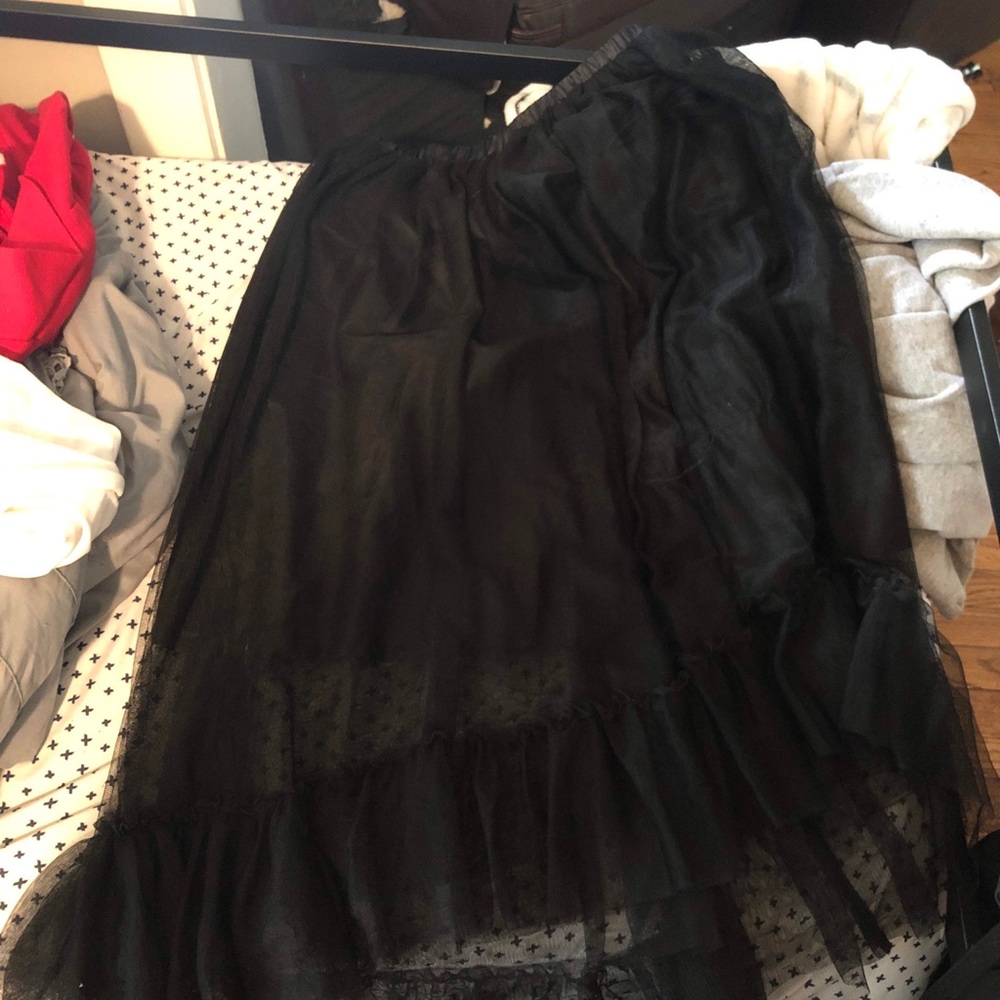 Black maxi tutu skirt